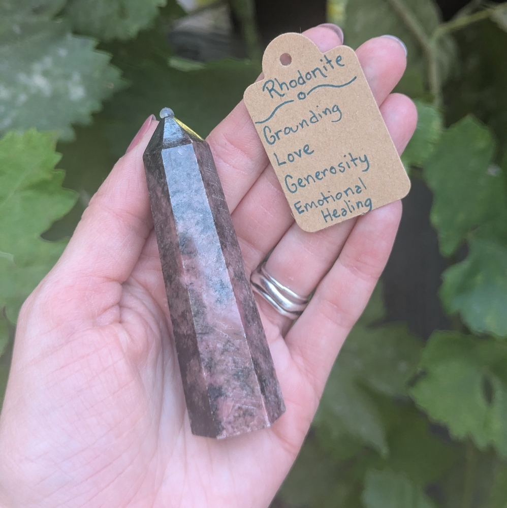 Rhodonite Crystal Tower